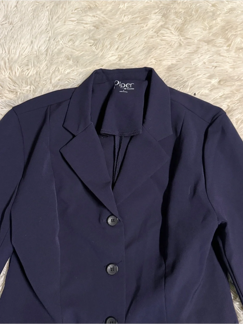 Women’s Size 6R Navy Smartpak Piper Horseback Riding Show Coat. Good Condition.